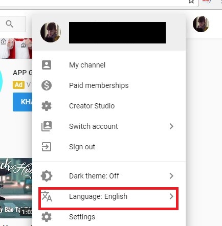  cai dat tieng viet cho youtube nhu the nao