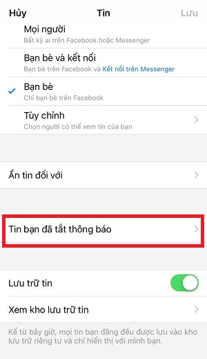 Nhung buoc bat thong bao story tren facebook