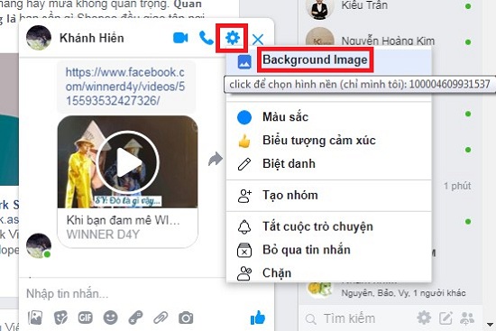 Vui Vẻ Hướng dẫn đổi hình nền Chat Box và Facebook Messenger trên PC   TECHRUMVN