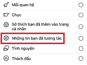 xem cac tin ban da tuong tac tren facebook nhanh nhat