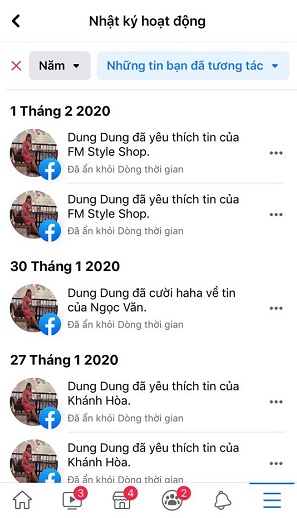  xem cac tin ban da tuong tac tren facebook sieu de