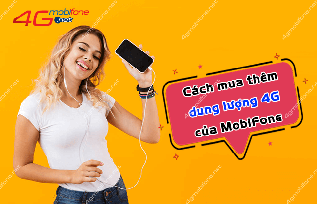 cach mua them dung luong 4g mobifone