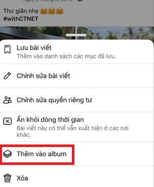 Them anh da dang vao album facebook