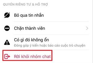 roi khoi nhom tren messenger tren may tinh dien thoai nhanh