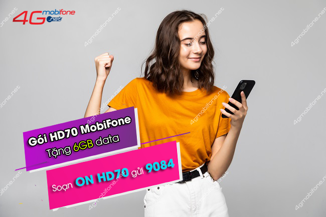 Đăng ký gói HD70 MobiFone Đăng ký gói HD70 MobiFone