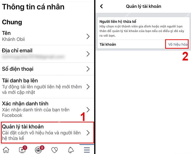 an facebook mot thoi gian bang dien thoai
