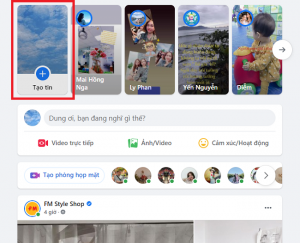 dang story video tren facebook bang may tinh nhanh