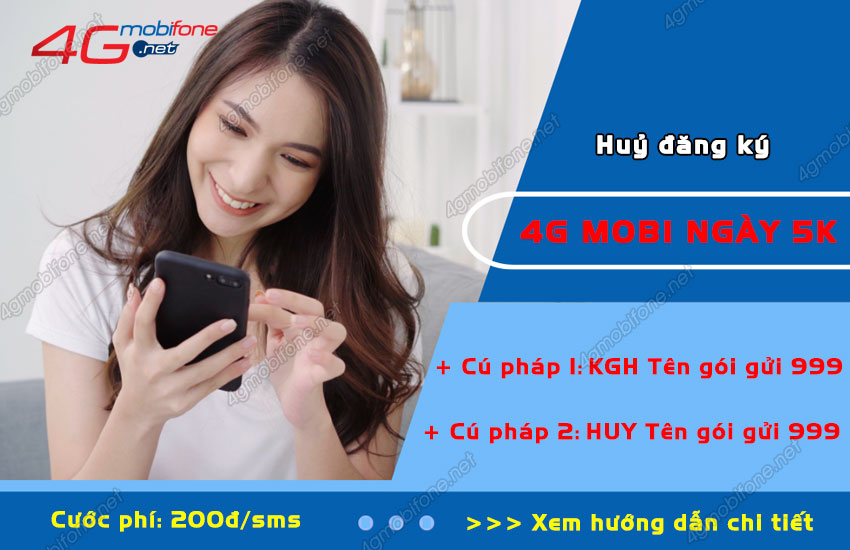 cach huy dang ky 4g mobi ngay 5k