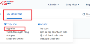 nap tien dien thoai mobifone tren web