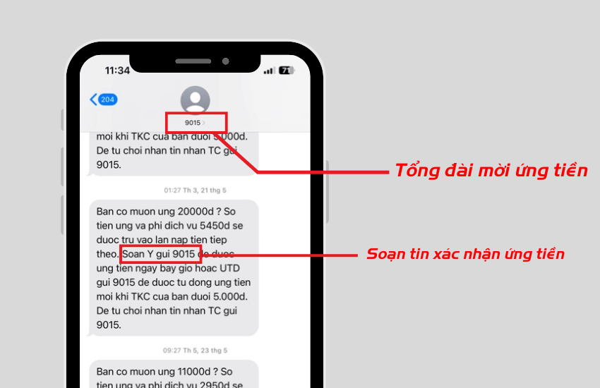 Ung tien qua dich vu ung tu dong MobiFone 