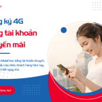 cach dang ky 4g mobifone bang tai khoan khuyen mai