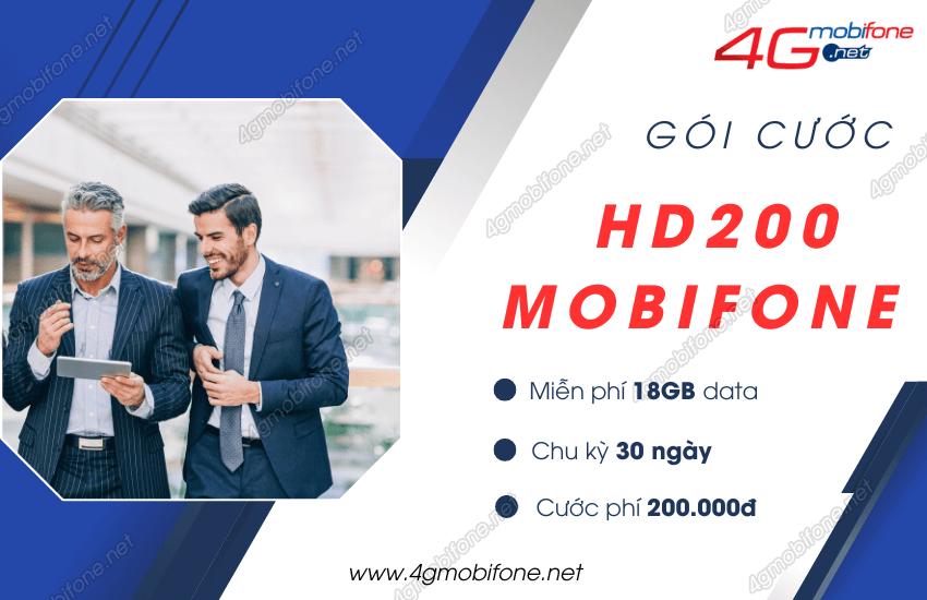 Đăng ký gói cước HD200 MobiFone