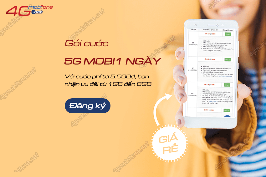 goi cuoc 5g mobifone 1 ngay