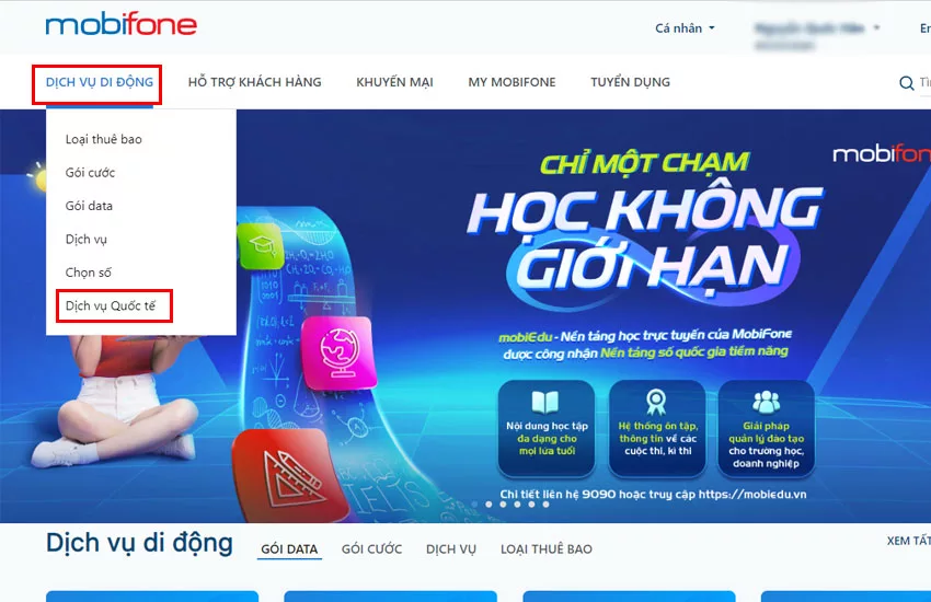 dang ky cvqt mobifone khi o nuoc ngoai