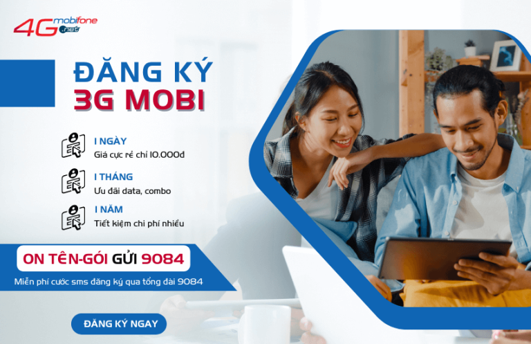 Hướng dẫn đăng Ký 3G MobiFone tháng 50K 60K 90K 120K